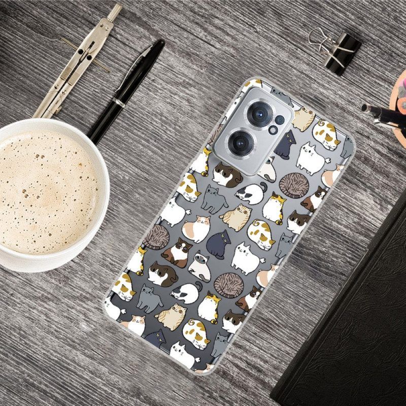 Telefoonhoesje voor OnePlus Nord CE 2 5G Katten Van De Wereld