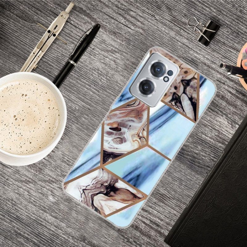 Telefoonhoesje voor OnePlus Nord CE 2 5G Marmer En Koffie