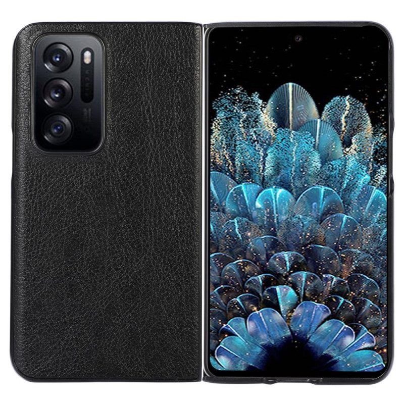 Telefoonhoesje voor Oppo Find N Lychee Lederen Stijl