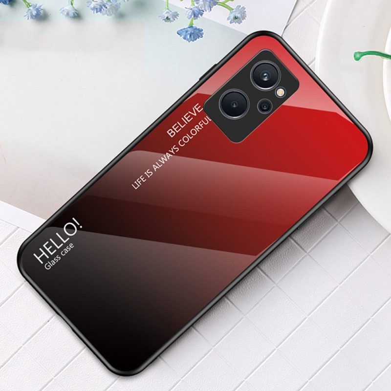 Telefoonhoesje voor Realme 9i Gehard Glas Hallo