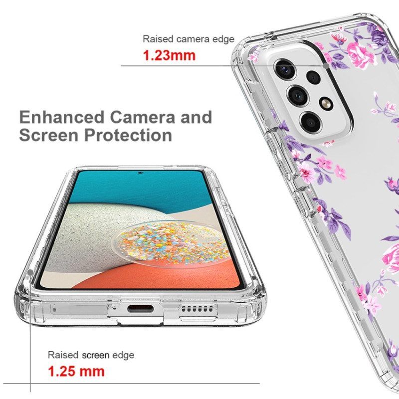Telefoonhoesje voor Samsung Galaxy A53 5G Naadloze Bloemen