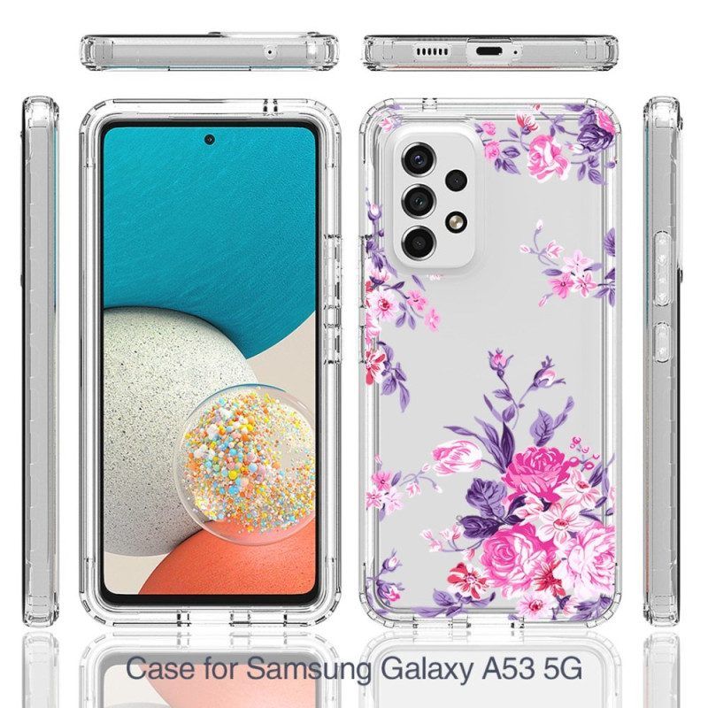 Telefoonhoesje voor Samsung Galaxy A53 5G Naadloze Bloemen