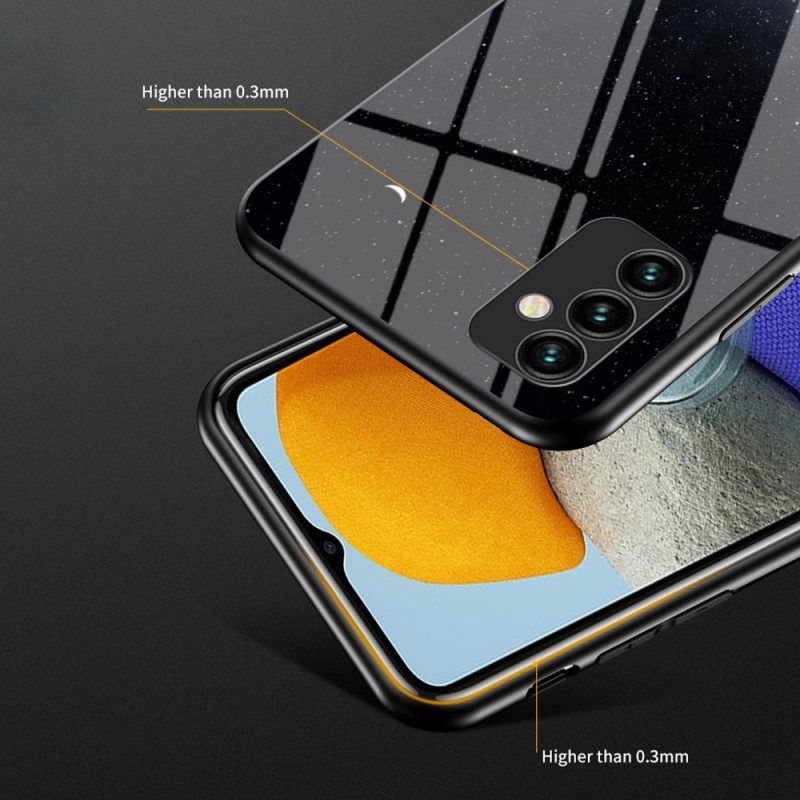 Telefoonhoesje voor Samsung Galaxy M23 5G Patroon Van Gehard Glas