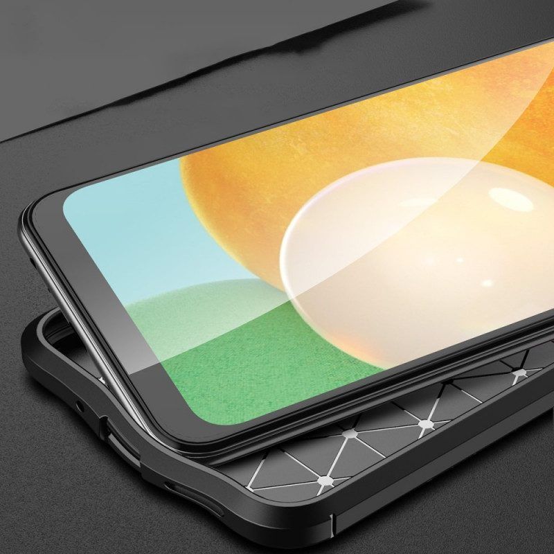 Telefoonhoesje voor Samsung Galaxy M52 5G Dubbellijnig Litchi-leereffect
