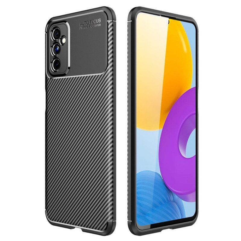 Telefoonhoesje voor Samsung Galaxy M52 5G Flexibele Koolstofvezeltextuur