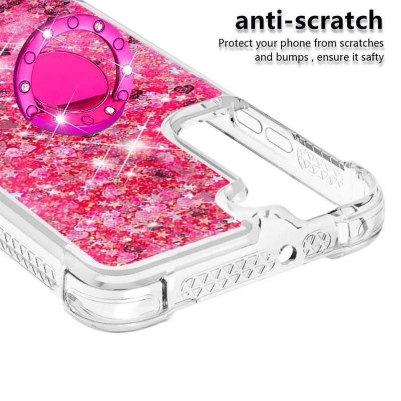Telefoonhoesje voor Samsung Galaxy S22 5G Pailletten Met Ringsteun