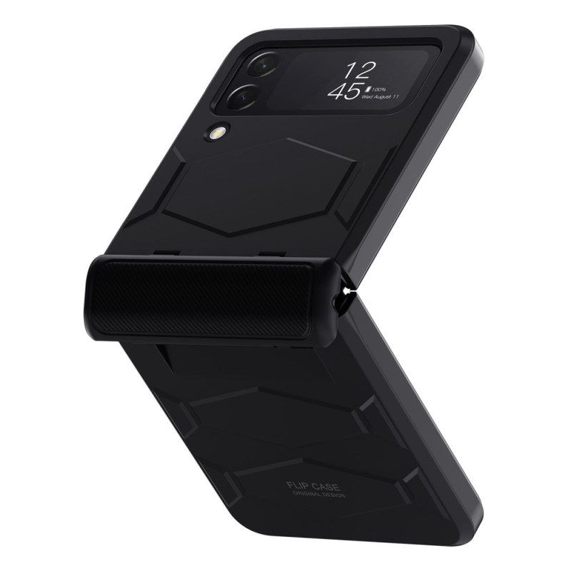Telefoonhoesje voor Samsung Galaxy Z Flip 4 Folio-hoesje Stijf Honingraatontwerp