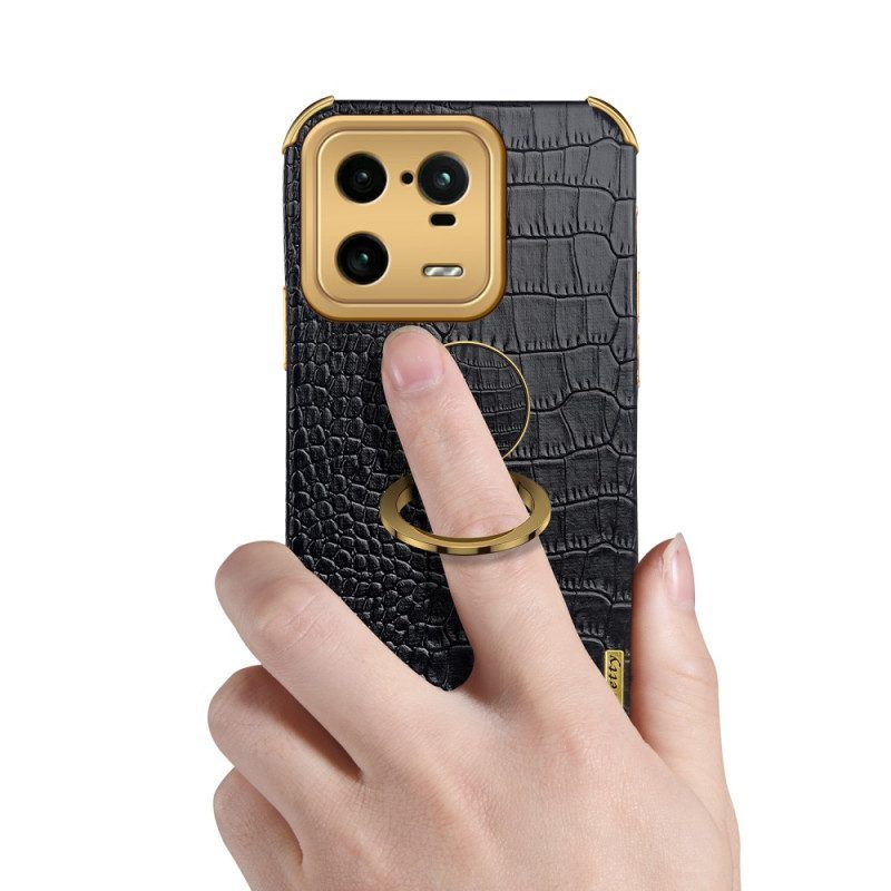 Telefoonhoesje voor Xiaomi 13 Pro Krokodileffect Met Ring