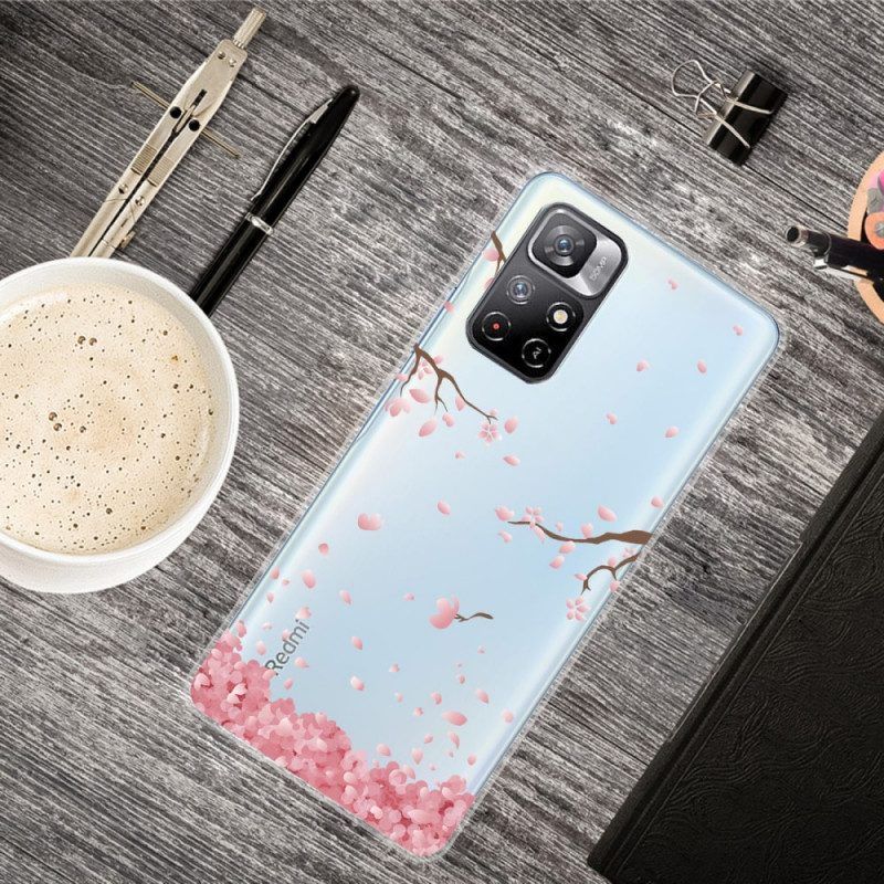Telefoonhoesje voor Xiaomi Redmi Note 11 Pro Plus 5G Bloem Regen